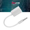 3.5mm Male AUX Audio Plug Jack to USB 2.0 Female Converter Adapter Cable Cord for Car Aux Port Car Need Decoding Function Black view 4