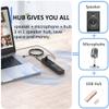 GagalU 3 in 1 Computer Speakers with Microphone & Hubs USB Conference Speaker, PC Mic for Video Conference view 2
