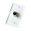 BUPLDET 1 Port Cat7 Ethernet Wall Plate Female to Female - Shielded Cat 7 Keystone Jack Outlet Cover Plate for CAT8/CAT7/CAT6e Network Cable view 1