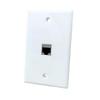 BUPLDET 1 Port Cat7 Ethernet Wall Plate Female to Female - Shielded Cat 7 Keystone Jack Outlet Cover Plate for CAT8/CAT7/CAT6e Network Cable view 2