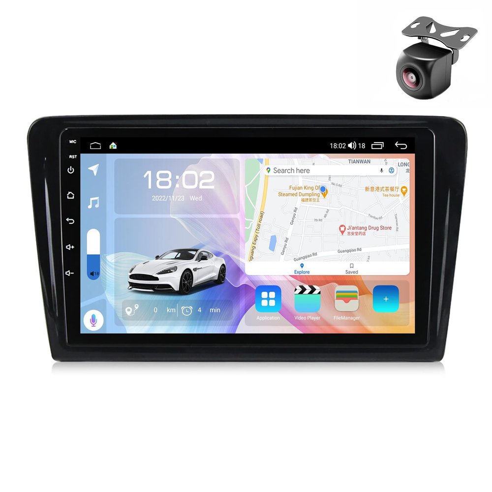 Android 12 System for VW Santana for Skoda Rapid/Gran 2013-2017 Car Stereo with FM AM SWC Car-Play Android Auto GPS Navigation Touch Screen Upgrade Car Radio Multimedia Player (M200S 8core 2+32G)