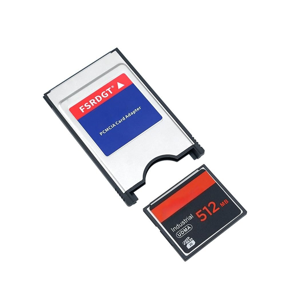 ANXILE 1 PCS 512MB CF Memory Card and 1 PCS PC Card Adapter Camera CF Card UDMA HighSpeed Atable Flash Memory