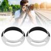 2 Pcs, 52mm Silver Camera Metal Lens Hood Replacement, Aluminum Alloy Lens Hood view 4
