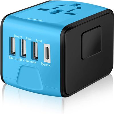 Kioosdinfely Plug Adapter Blue