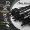 LOLOLE 40PCS Push Mount Cable Zip Tie 8.3 x 0.2 inch Self Locking Cable Strap Push Mount Cable Ties Nylon Car Mount Wire Tie Car Fastener Cable Clips Wraps for Indoor Wire Tying view 2