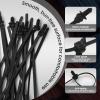LOLOLE 40PCS Push Mount Cable Zip Tie 8.3 x 0.2 inch Self Locking Cable Strap Push Mount Cable Ties Nylon Car Mount Wire Tie Car Fastener Cable Clips Wraps for Indoor Wire Tying view 3
