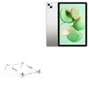 BoxWave Stand and Mount Compatible with Doogee T10 - Pocket Aluminum Stand 3-in-1, Portable Multi Angle Viewing Riser - Metallic Silver view 1