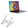 BoxWave Stand and Mount Compatible with Chuwi LarkBook X - Compact QuickSwitch Stand, Portable Multi Angle Viewing Foldable Riser - Metallic Silver view 1