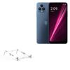 BoxWave Stand and Mount Compatible with T-Mobile T-Moblie REVVL 6 - Pocket Aluminum Stand 3-in-1, Portable Multi Angle Viewing Riser - Metallic Silver view 1