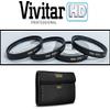 Hi-Def 4-Pc Close Up Macro +1+2+4+10 Lens for Panasonic Lumix DMC-FZ1000 view 2