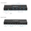 gofanco 4K 4x4 HDMI Matrix Switch  Up to 4K 60Hz 4:4:4, HDR, HDCP 2.2/1.4, Auto Downscaling, EDID Management, 7.1ch Audio, Atmos, Lightning/Surge/ESD Protection, 4 in 4 Out Video (Matrix44HD2-BSC) view 4