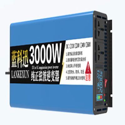 1500W Pure Sine Wave Inverter 48V to 110V Car ConverterProfessional Power Inverter Peak Power 3000W DC to AC Converter with LED Display for Power Outage Emergencies