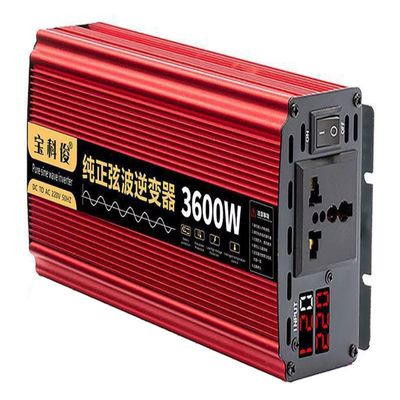 3600W Pure Sine Wave Inverter 12V DC to 110V AC Converter with LED, for Home, RV, Trucks