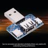 Akozon USB Mini Mail Board USB Pass Through USB Passthrough PCB,5 Pcs USB Adapter Plate Male USB to Female Typec 4P 2.54Mm Transfer Board view 3