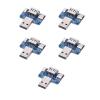 Akozon USB Mini Mail Board USB Pass Through USB Passthrough PCB,5 Pcs USB Adapter Plate Male USB to Female Typec 4P 2.54Mm Transfer Board view 4