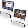 AboveTEK Acrylic Monitor Stand, Premium Large Monitor Riser, Crystal Clear Acrylic Computer Stand Laptop Desk Stand for Home Office Printer TV Screen Keyboard Storage view 1