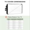 Prime Leader Outdoor TV Cover Waterproof and Weatherproof, Solid White Outside TV Cover for 70 to 75 inch LCD LED, Shield TV Display Screen Protector view 2