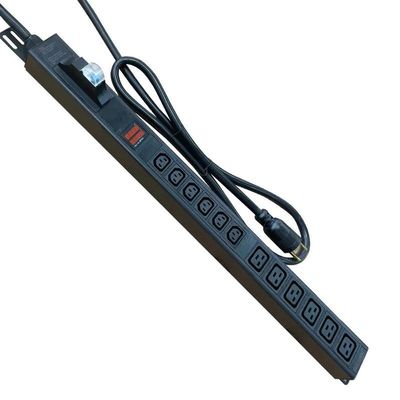 L6-30p 30A 6-bit C19+ 6-bit C13 Voltage and Current Display air Switch Overload Protection Aluminum Alloy PDU Power Socket