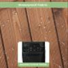 Outdoor TV Cover Waterproof and Weatherproof, Farmhouse Retro Dark Brown Wood Grain Outside TV Cover for 36 to 39 inch LCD LED, Shield TV Display Screen Protector view 3