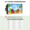 Prime Leader Outdoor TV Cover Waterproof and Weatherproof, Hello Summer Beach Beach Chair Coconut Tree Outside TV Cover for 40 to 43 inch LCD LED, Shield TV Display Screen Protector view 2