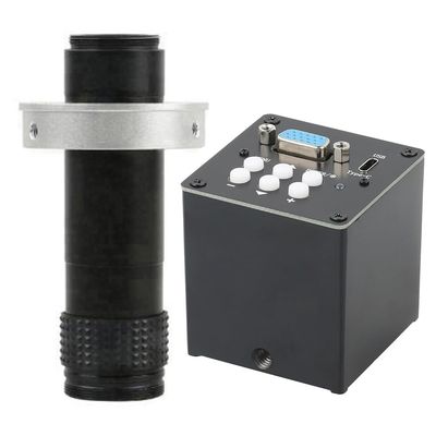 2.0MP 1080P VGA USB Type-c Video Industrial Microscope Camera For Lab Phone PCB BGA CPU Repair Soldering & 120X C-Mount Lens