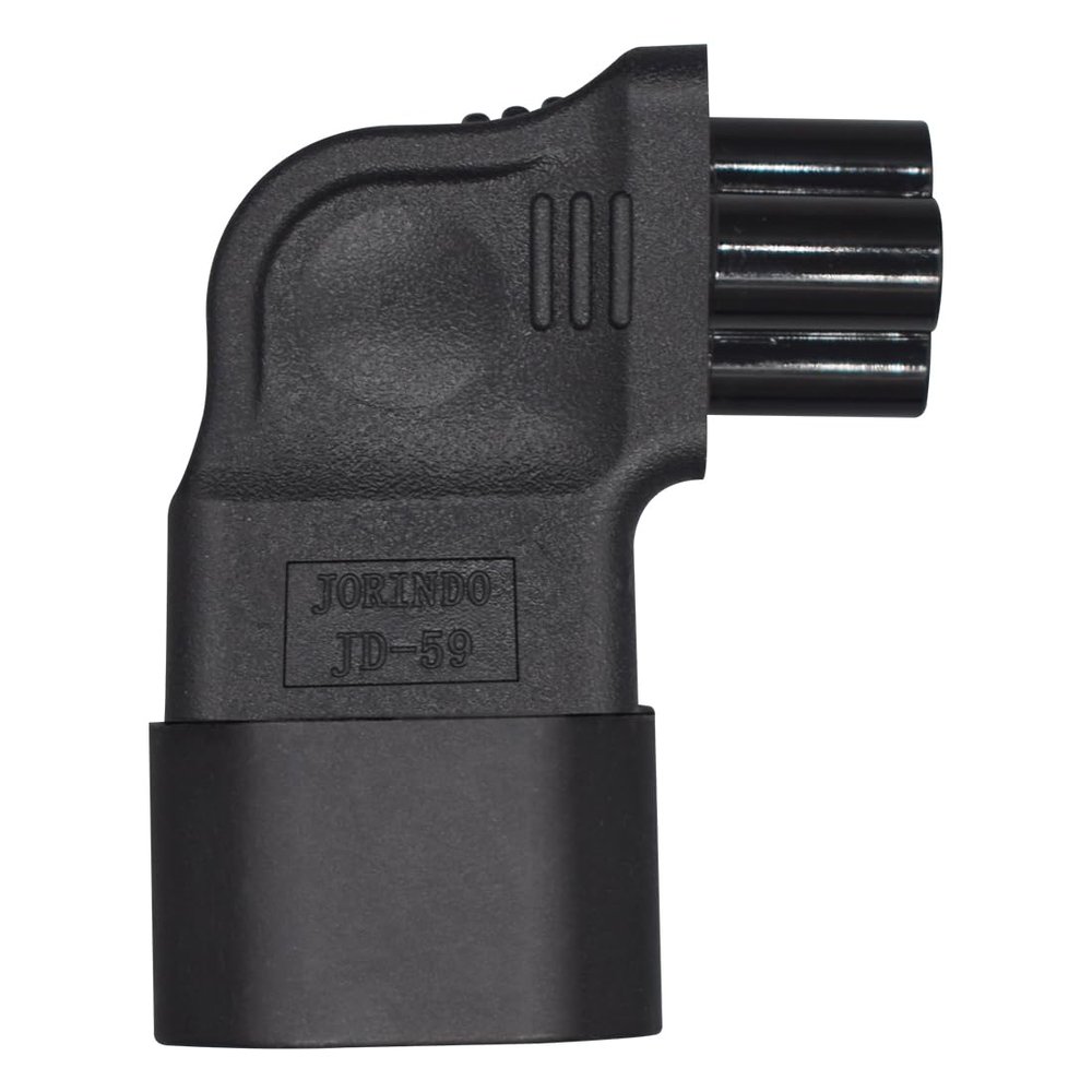Strhowill C14 to C5 Right-Angled Power Adapter - C14 Male to C5 Female Conversion, Suitable for Servers, Networking Equipment, and Other Devices with C5 sockets 2.5A-10A/250V
