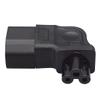 Strhowill C14 to C5 Right-Angled Power Adapter - C14 Male to C5 Female Conversion, Suitable for Servers, Networking Equipment, and Other Devices with C5 sockets 2.5A-10A/250V view 4
