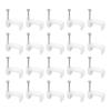 uxcell Cable Clips, 100Pcs 12mm Nail in Cable Clips Circle Cable Clamps Cable Tacks Cord Clips Wire Holder for Cords Management view 1