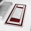 Christmas Oversized Gaming Mouse Pad, Xmas Deer Red Buffalo Plaid Desk Mat for Home Office Extended XXL Computer Mouse Pad with Non-Slip Backing for Laptop Desktop Keyboard,35x15 inch view 4