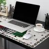 Oversized Gaming Mouse Pad, Merry Christmas Green Black Xmas Tree Floral Border Desk Mat for Home Office Extended XXL Computer Mouse Pad with Non-Slip Backing for Laptop Desktop Keyboard,35x15 inch view 2