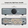 AIYIMA A07 MAX 2 Channel Stereo Amplifier Home Audio 300W*2 TPA3255 Class D Power Amp/Bridgeable Mono Amplifier 600 Watt with 3.5mm Line Output for Passive Bookshelf Speakers+DC36V 6A Power Adapter view 2