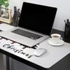 Christmas Oversized Gaming Mouse Pad, Merry Christmas Red Checked Christmas Tree Desk Mat for Home Office Extended XXL Computer Mouse Pad with Non-Slip Backing for Laptop Desktop Keyboard,35x15 inch view 2