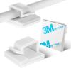 KGROTE 100PCS Cable Clips, Adhesive Wire Clips Strong Cord Clips Wire Holders, Cable Management Clips for Desk, Wall, Car, TV, Ethernet Cable (White, Small) view 1
