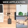 KGROTE 100PCS Cable Clips, Adhesive Wire Clips Strong Cord Clips Wire Holders, Cable Management Clips for Desk, Wall, Car, TV, Ethernet Cable (White, Small) view 4