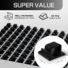 KGROTE 100PCS Cable Clips, Adhesive Wire Clips Strong Cord Clips Wire Holders, Cable Management Clips for Desk, Wall, Car, TV, Ethernet Cable (Black, Small) view 2