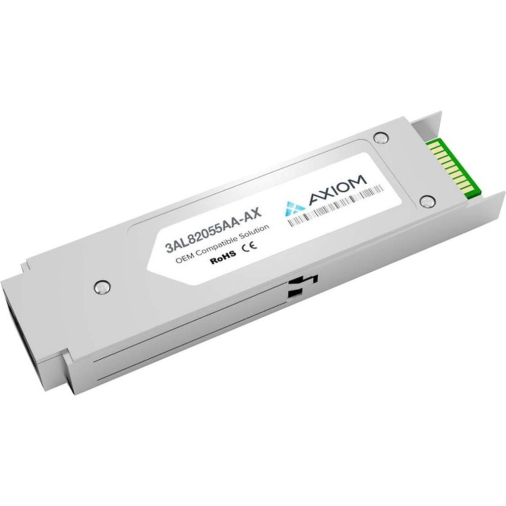 Axiom Memory - 3AL82055AA-AX - Axiom 10GBase-LR XFP Transceiver for Alcatel-Lucent - 3AL82055AA - for Data Networking, Optical Network - 1 x LC 10GBase-LR Network - Optical Fiber - Single-Mode - 10
