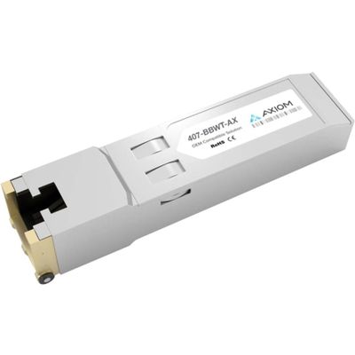Axiom Memory - 407-BBWT-AX 10GBase-T SFP+ Transceiver for Dell - 407-BBWT - for Data Networking - 1 x Rj-45 10GBase-T LAN - Twisted Pair10 Gigabit Ethernet - 10GBase-T