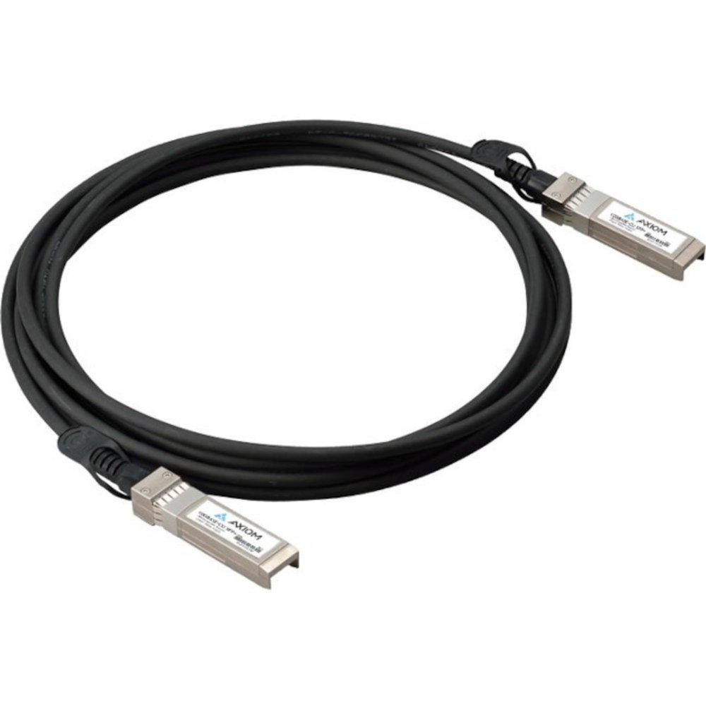 Axiom Memory - 407-BBBK-AX 10GBASE-CU SFP+ Passive DAC Twinax Cable Dell Compatible 1m - 3.28 ft Twinaxial Network Cable for Switch, Router, Network Device - First End: 1 x SFP+ Network -