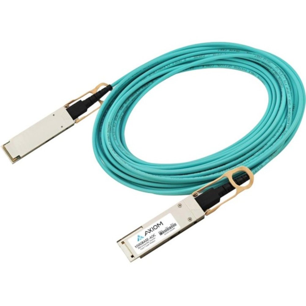 Axiom Memory - JNP-100G-AOC-25M-AX 100GBASE-AOC QSFP28 Active Optical Cable Juniper Compatible 25m - 82.02 ft Fiber Optic Network Cable for Router, Switch, Network Device - First End: 1 x