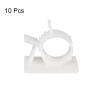 uxcell Adjustable Cable Clips, 10pcs 22-25mm Self-Adhesive Cable Clamp Wire Clamps Cable Organizer Cord Clips for Wire Management, White view 3