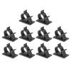 uxcell Adjustable Cable Clips, 10pcs 17-20mm Self-Adhesive Cable Clamp Wire Clamps Cable Organizer Cord Clips for Wire Management, Black view 1