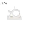 uxcell Adjustable Cable Clips, 10pcs 17-20mm Self-Adhesive Cable Clamp Wire Clamps Cable Organizer Cord Clips for Wire Management, White view 3