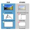 AIZYR Convenient Projection Screen with Tripod Height Adjustable 4K HD Projection Screen Stand Indoor Outdoor Projector Screen 16:9,120inch 265 * 148cm view 3