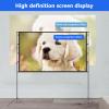 AIZYR Convenient Projection Screen with Tripod Height Adjustable 4K HD Projection Screen Stand Indoor Outdoor Projector Screen 16:9,120inch 265 * 148cm view 4
