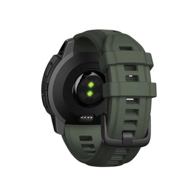 20 22mm Silicone Wristband Strap Fit for Garmin Instinct 2 Smart Wach Strap Replacement Bracelet Fit for Garmin Instinct 2S Watchbands (Color : Army Green, Size : 22mm Instinct 2)