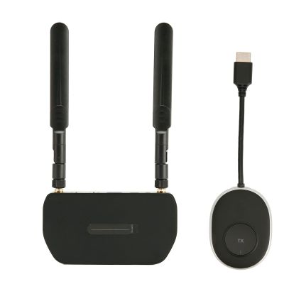 4K HD Transmitter Receiver, Plug and Play, Dual VGA and HD Interface, 2.4G+5G, Multi Device Connection,