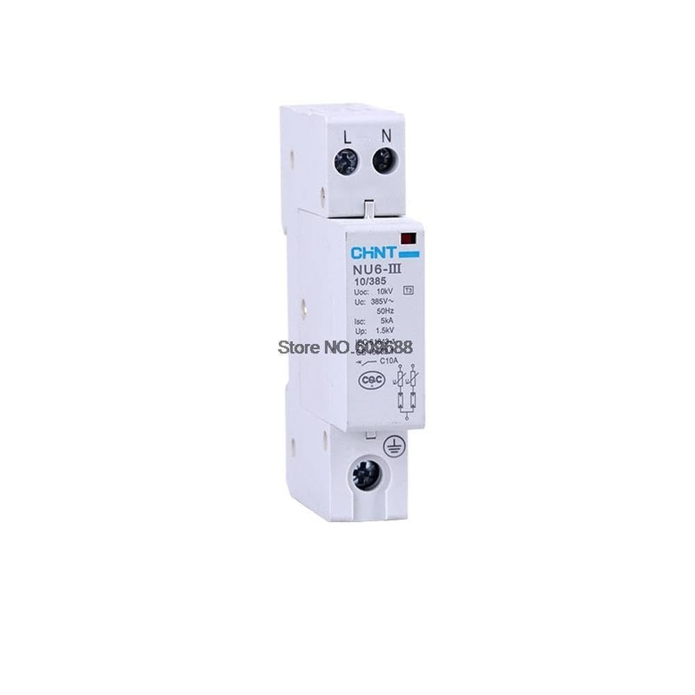 NU6-III/F 2P 10KV Household Lightning Arrester Surge Circuit Breaker Switch Lightning Protector