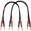 CNCESS CESS-037-2f Banana Plug Male to Male Speaker Cable 12 Gauge 680 Strand Count Silicone Soft Wire, 2 Cables (2 FEET) view 1