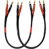 CNCESS CESS-037-2f Banana Plug Male to Male Speaker Cable 12 Gauge 680 Strand Count Silicone Soft Wire, 2 Cables (2 FEET) view 3