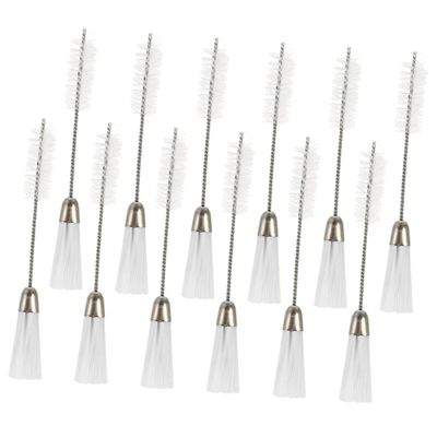 LALAFINA 12-Pack Nylon and Stainless Steel Cleaning Brush Set for Keyboards Sewing Machines and Tight Spaces Multi-Functional Dust Remover Tool for Home and Office